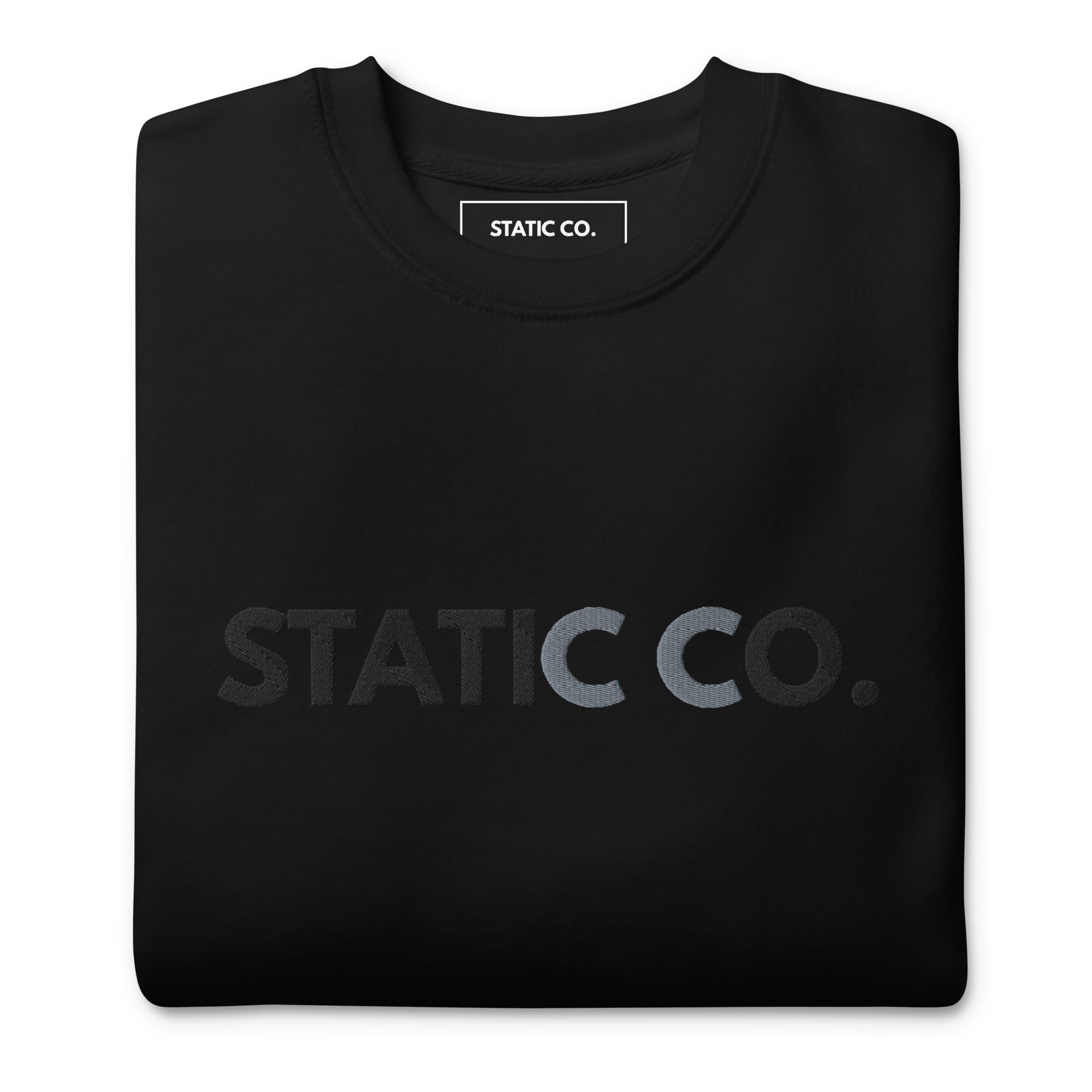 Static Crewneck - Black - Static Co. Apparel