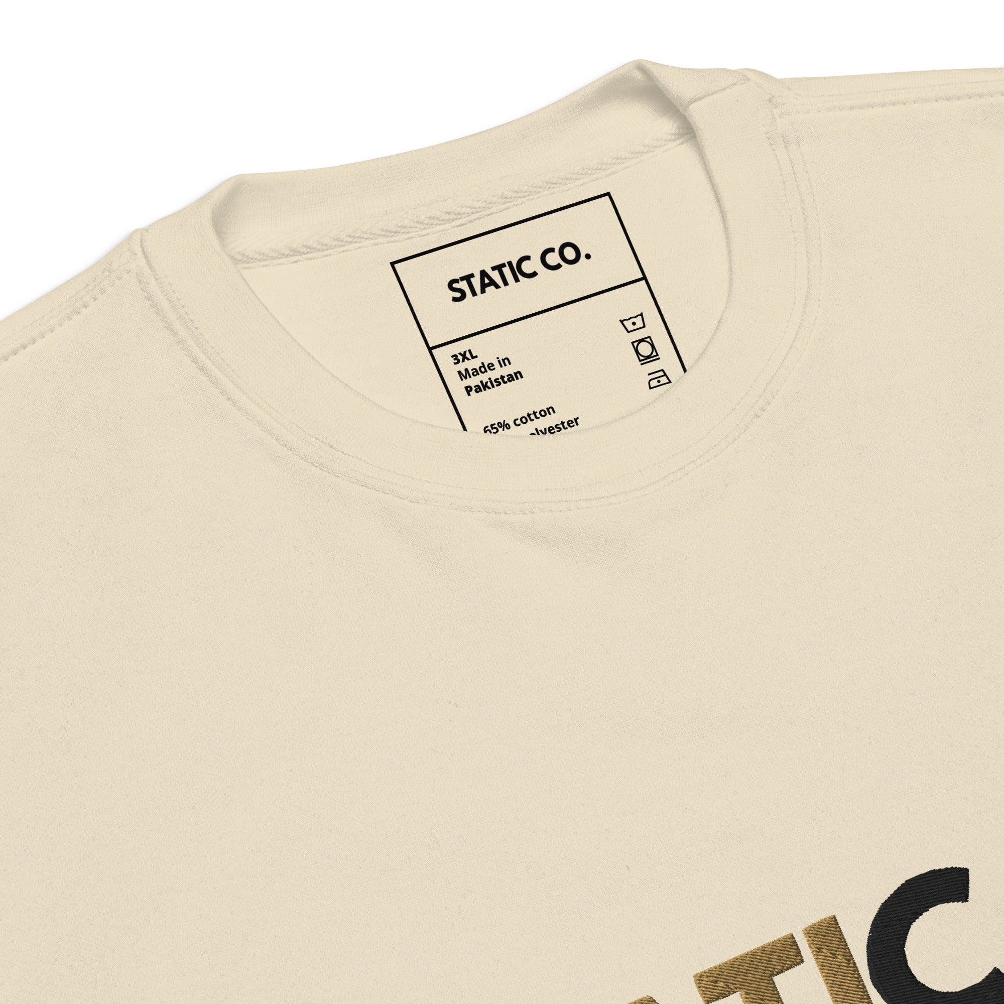 Static Crewneck - Bone - Static Co. Apparel