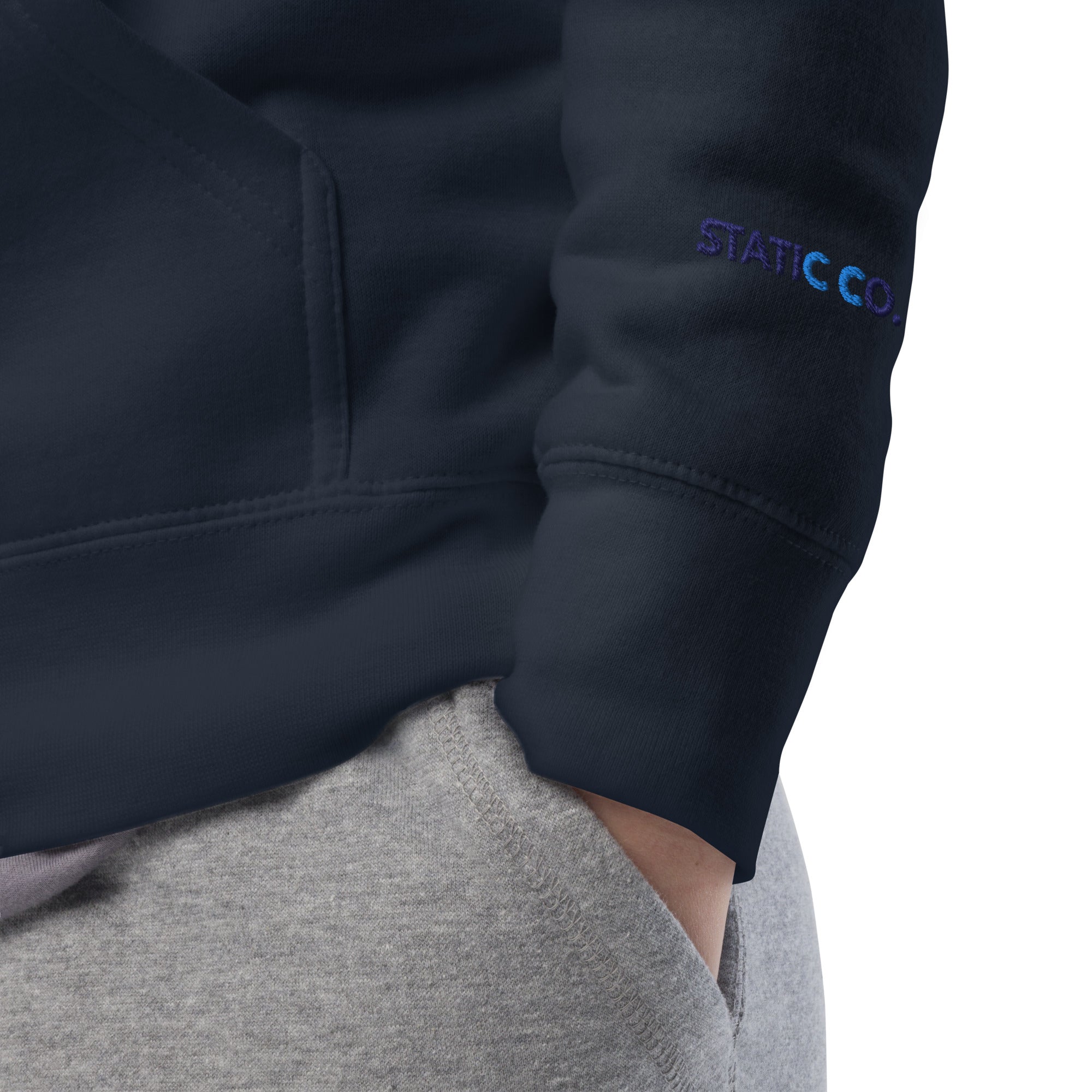 Static Hoodie - Navy - Static Co. Apparel